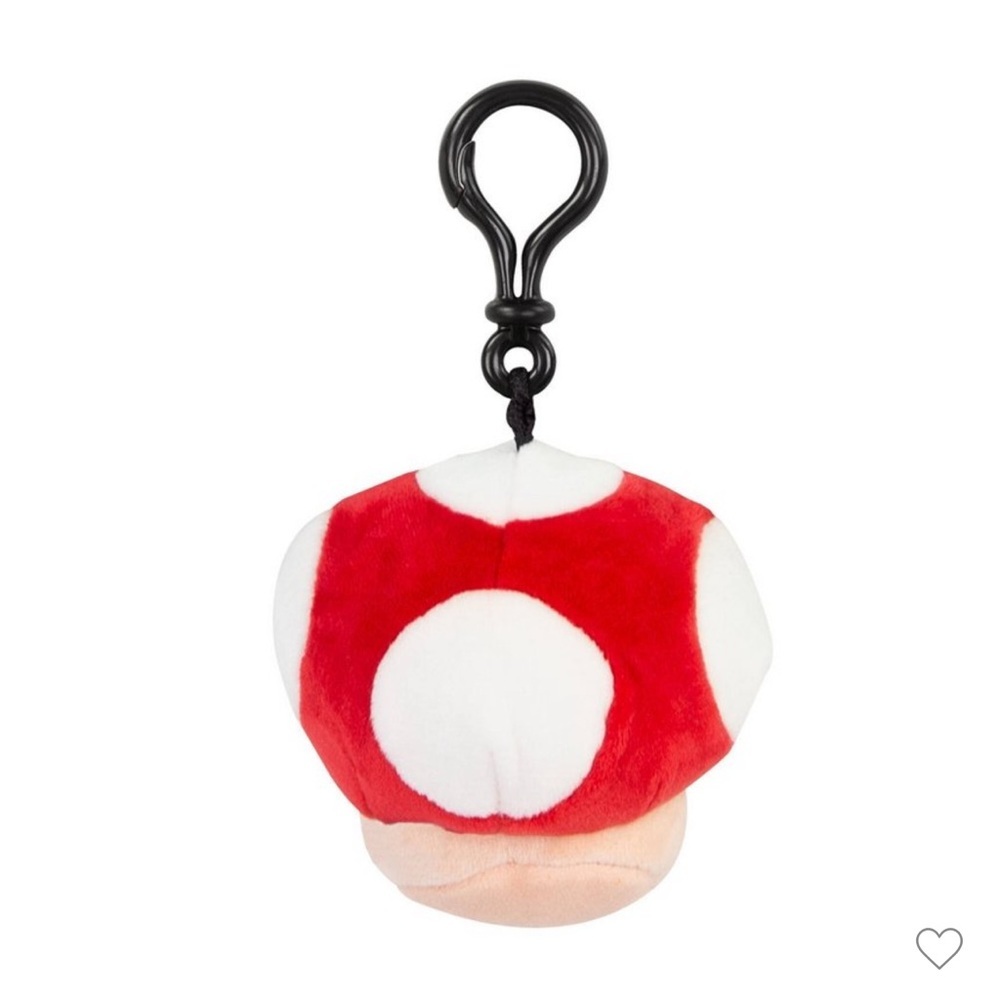 NWT! Club Mocchi Mocchi Super Mario Mushroom Plush Clip-On - Picture 6 of 10